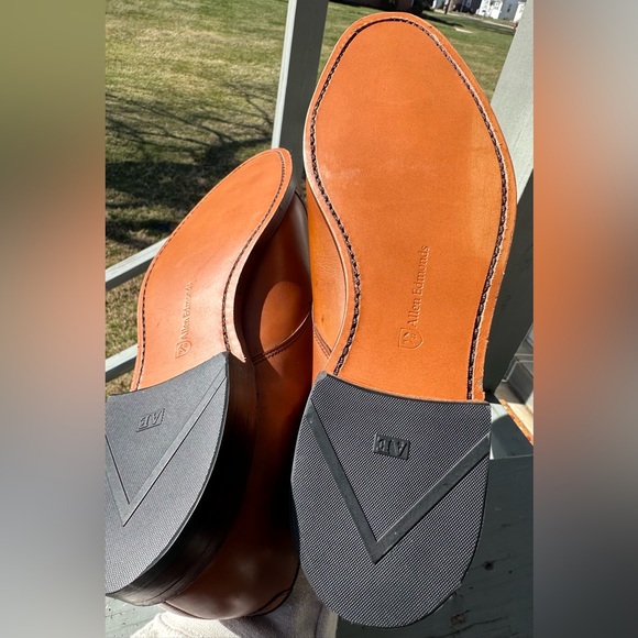 ALLEN EDMONDS NWOB 10.5 Clifton Cap Toe Lace Up Oxford Walnut Calfskin Shoes USA - Picture 10 of 16